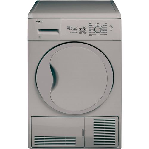 Beko Dc7132S - Sèche-Linge - Largeur : 59.5 Cm - Profondeur : 53 Cm - Hauteur : 84.6 Cm - Chargement Frontal - Argent