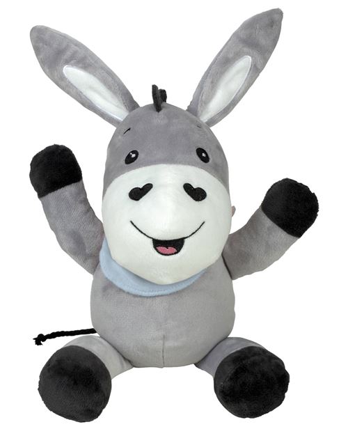 Happy People peluche avec son gris/bleu 25 cm