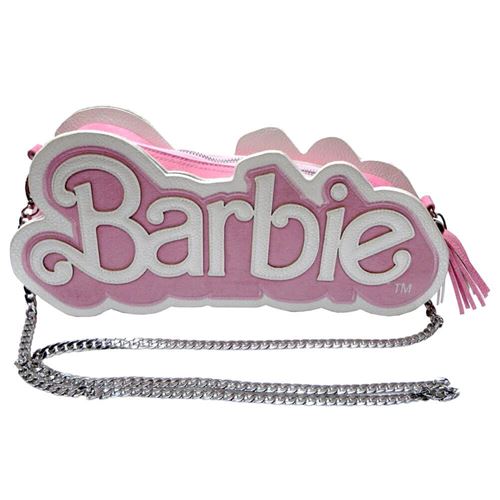 Sac bandoulière à logo Barbie