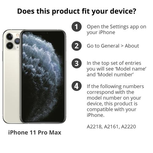 OtterBox Strada Series - Flip cover voor mobiele telefoon - leer, polycarbonaat - schaduwzwart - voor Apple iPhone 11 Pro Max
