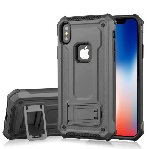 Iphone X / Xs Coque Protection Plastique Combinaison Gris Als81123