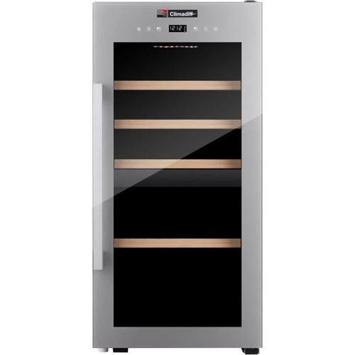 Climadiff CLS41MT - Cave à vin - pose libre - largeur : 40 cm - profondeur : 54 cm - hauteur : 85.5 cm - classe A - gris anthracite