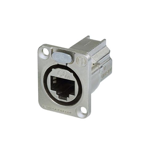 NE8FDX-P6 Durchgangs-Einbaubuchse CAT6A D-Form