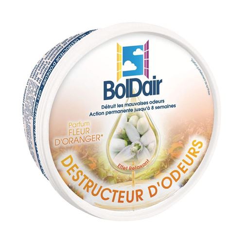 BOLDAIR Pot 300g Gel destructeurs d'odeurs fleur d'oranger