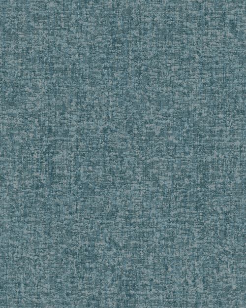 Profhome DE120057-DI Papier peint aspect textile mat bleu turquoise 5,33 m2