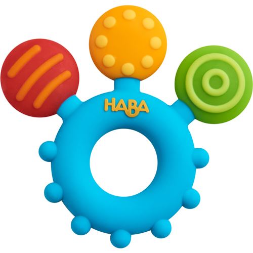 Haba jeu de couleur à mordre junior 8,5 x 1 cm silicone