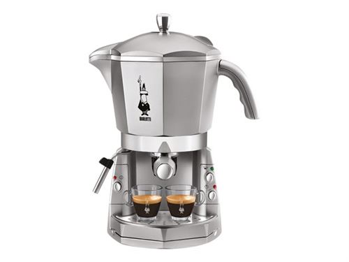 Bialetti CF 40 Mokona - machine à café avec buse vapeur Cappuccino - 20 bar - argenté(e)