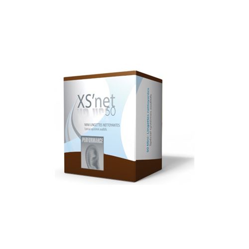 Lingettes nettoyantes x50 pour appareil auditif