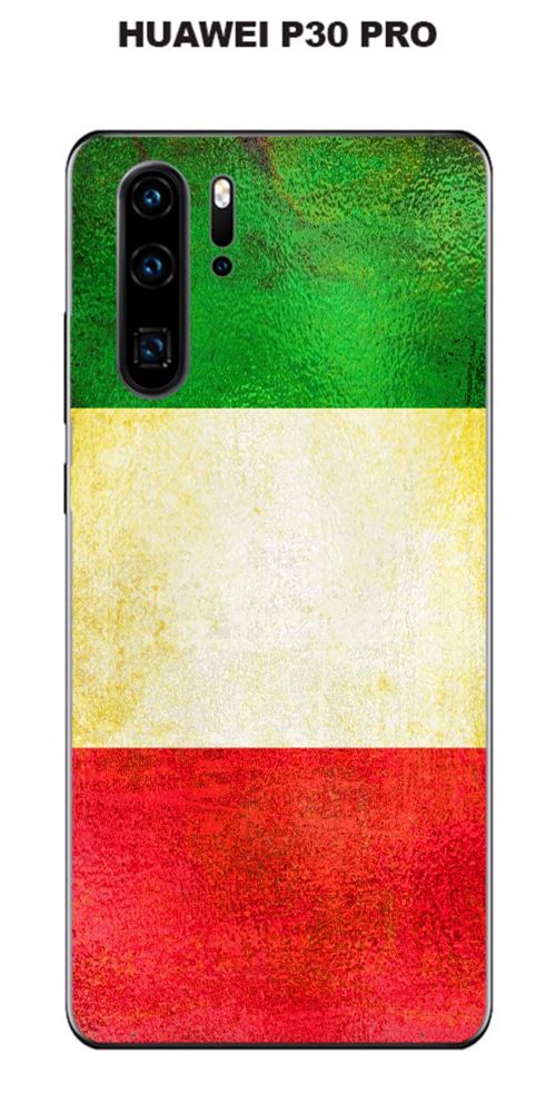 Coque Huawei P30 PRO design Drapeau Italie vintage effet Métallisé