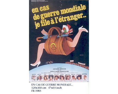 En Cas de Guerre mondiale, Je File à l'étranger AFFICHE CINEMA ORIGINALE État correct - N/A reconditionné disponible sur Fnac