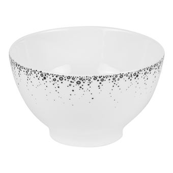 Bol Boréalis gris 13 cm (lot de 6) - Table Passion - Blanc - Porcelaine - 1
