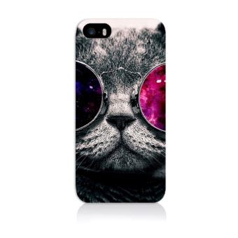 Coque Iphone 5s Chat Lunette Galaxie Animaux Etui Pour Telephone Mobile Achat Prix Fnac