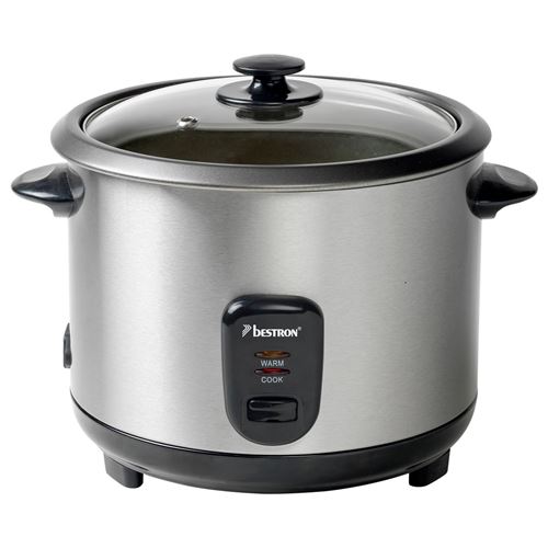 Bestron Kitchen Heroes ARC180 - Rijstkoker/stomer - 1.8 liter - 700 W - roestvrij staal
