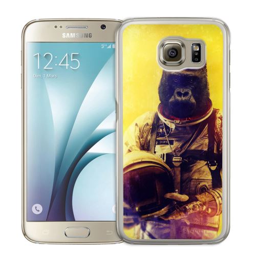 Coque pour Samsung Galaxy S7 Edge animal astronaute singe
