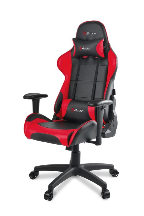 Fauteuil gaming Arozzi VERONA V2 double coussins pour nuque et bas du dos rouge