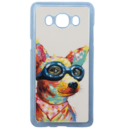 Coque Peinture Chihuahua À Lunette Compatible Galaxy J7 2016 Transparent