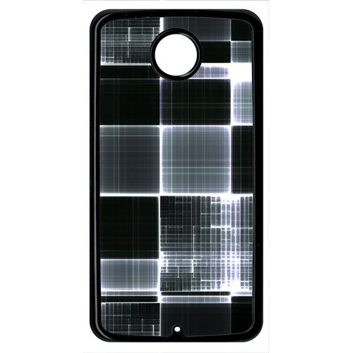 Coque Carreaux De Verres Gris Et Noir Compatible Google Nexus 6 Transparent