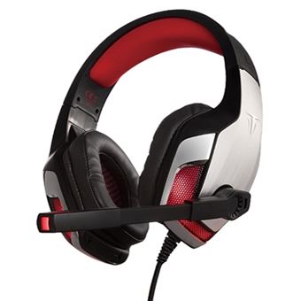 Berserker Gaming FAFNIR Gaming Micro-casque supra-auriculaire filaire Stereo noir, rouge volume réglable - 1