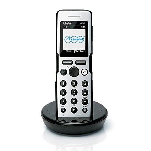 Auerswald COMfortel M-210 - Extension du combiné sans fil - interface Bluetooth avec ID d'appelant - DECTGAP - noir, argent