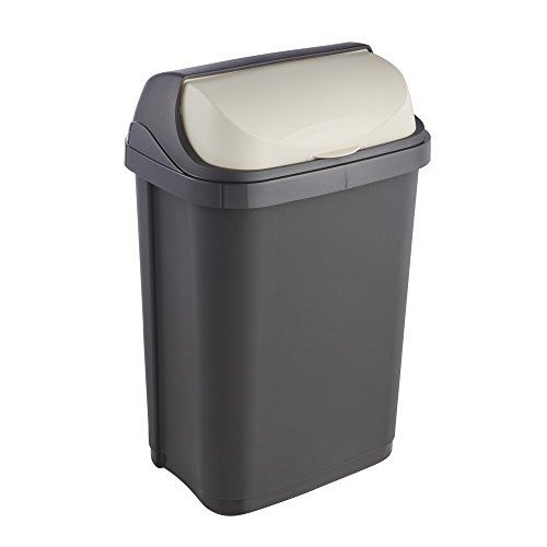 Okt 2053709 roll-top poubelle plastique graphite crème 10 l 1045382600000