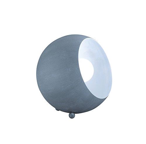 Reality leuchten r50101078 billy a + + to e, lampe de table, métal, e14, betonfarbig blanc, 14 x 15 x 15 cm