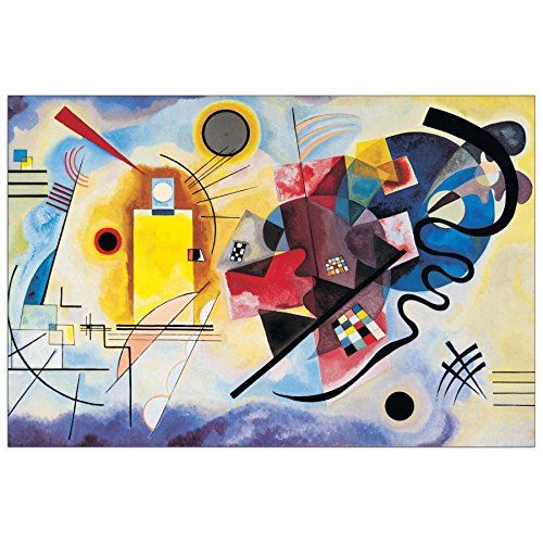 KANDINSKY - Gelb-Rot-Blau (Panneaux MDF 90x60 cm)