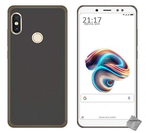 Housse etui coque pochette silicone gel fine pour Xiaomi Redmi Note 5 avec film ecran - GRIS