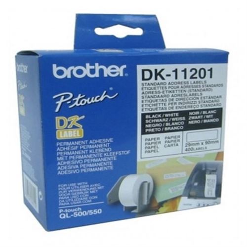 Brother DK-11201 - adresetiketten - 400 etiket(ten)