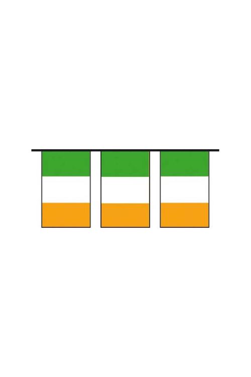 Guirlande Plastique 20 Pavillons - Irlande - 10 M - Tricolore