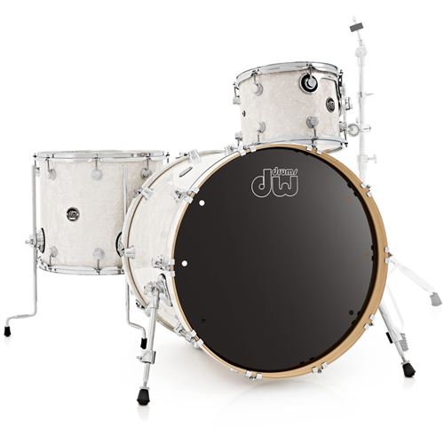 DW Drums Performance White Marine Pearl 22 batterie 3 fûts
