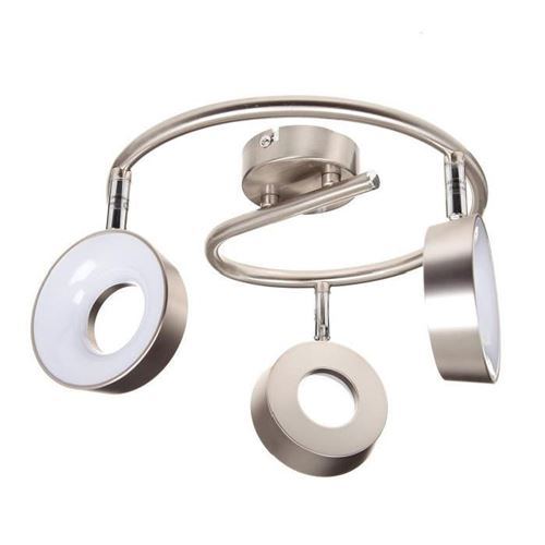 Spot led en nickel mat 18,8x25x25cm globo lighting 56132-3