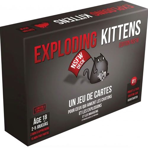 Jeu De Stratégie Asmodee Exploding Kittens Nsfw Version
