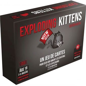 Jeu de stratégie Asmodee Exploding Kittens NSFW Version - 1