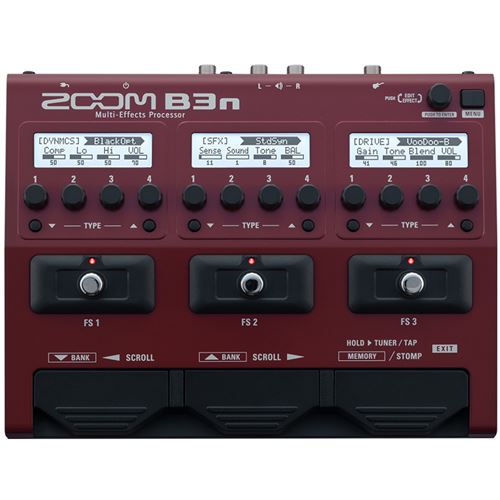 Zoom B3N multi-effets / simulateur d'amplis pour basse
