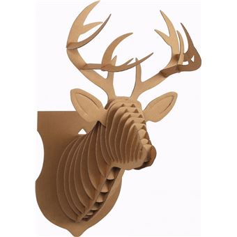 Maquette trophée renne carton 305 x 305 mm