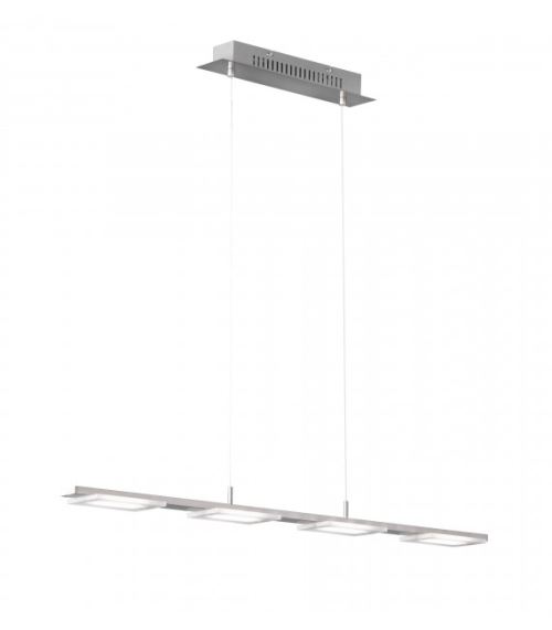 Suspension VERSO nickel mat 4 ampoules LED