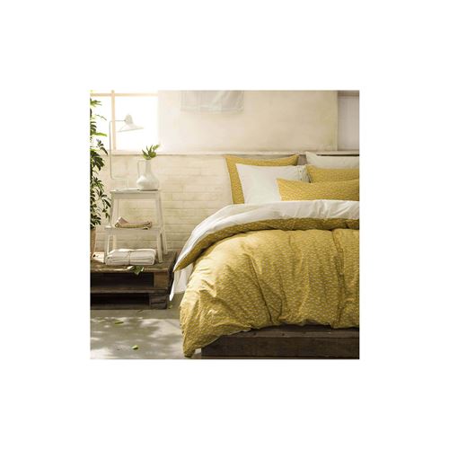 Housse de couette percale Occitan ESSIX, Ocre - 240 x 220 cm