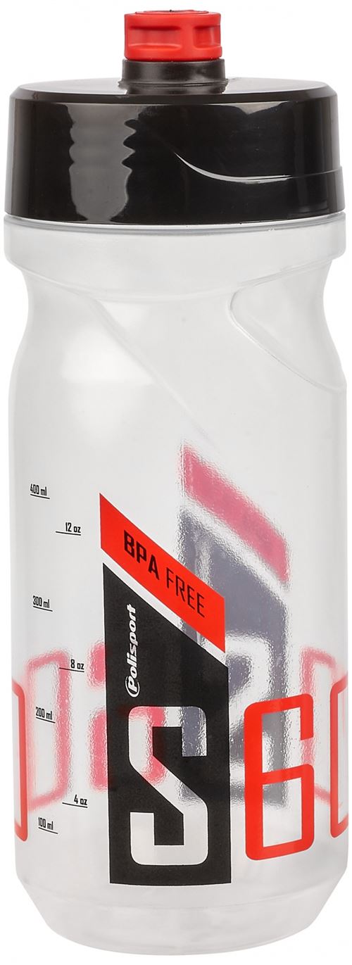 Polisport bouteille 600 ml transparent