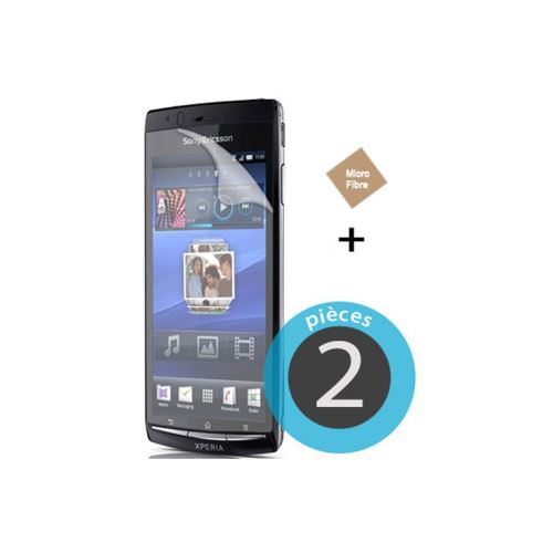 2 Films plastique pour Sony Ericsson Xperia Arc S