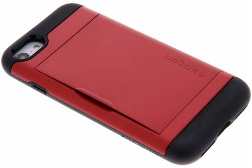 Spigen Slim Armor CS - Coque de protection pour téléphone portable - polycarbonate, polyuréthanne thermoplastique (TPU) - rouge - pour Apple iPhone 7, 8
