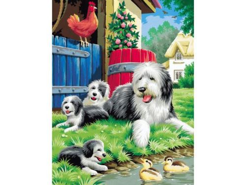 Mammut - Malen nach Zahlen Classic-Collection - Hundefamilie
