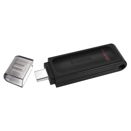 Kingston clé USB 64Go DataTraveler 70 DT70/64GB Clés USB-C Noir