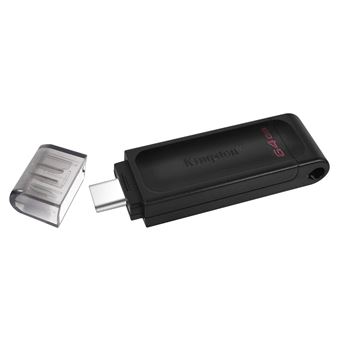 Clé USB C Mémoire 64GB DataTraveler 70 kingston Noir - 1