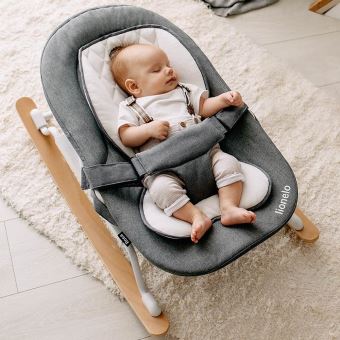 79 90 Sur Rosa Transat Pivotant Balancelle Bebe Pliable Bois Scandinave Gris Blanc Transats Pour Bebe Achat Prix Fnac