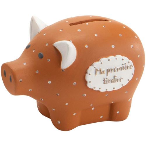 TABLE PASSION - Tirelire cochon Granito H22 cm