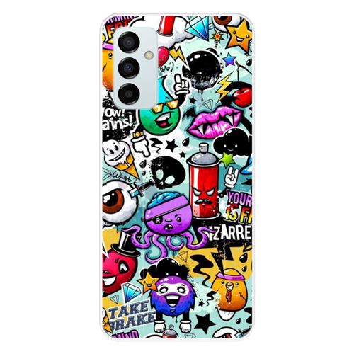 Coque en silicone imprimée compatible Samsung Galaxy M23 Graffiti 2