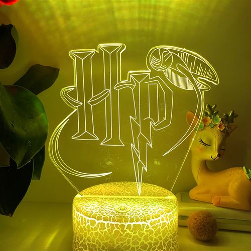 Lampe d'illusion 3D VORMOR Veilleuse LED Tactile 7 Couleurs avec  Télécommande - Harry Potter - Veilleuses - Achat & prix