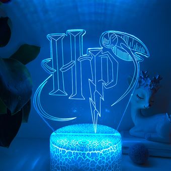 Harry Potter Lampe illusion 3D LED Lampe de chevet Couleurs