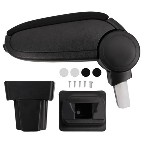 vidaXL Accoudoir de voiture noir 11,5x32x(30-50) cm ABS