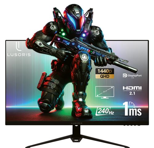 LUSORIS Écran Gaming 27' Fast IPS, Quad HD